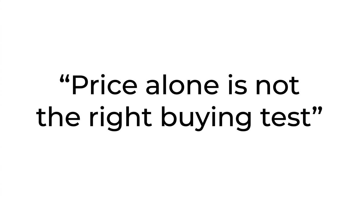 Highlighted quote emphasizing that the best LEI provider is not simply the cheapest option, but the one that gets the LEI right and keeps it active.