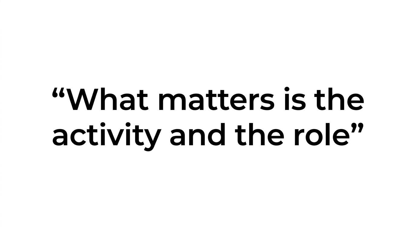 Quote highlight reading: 'The legal form of the entity is not the deciding factor.'